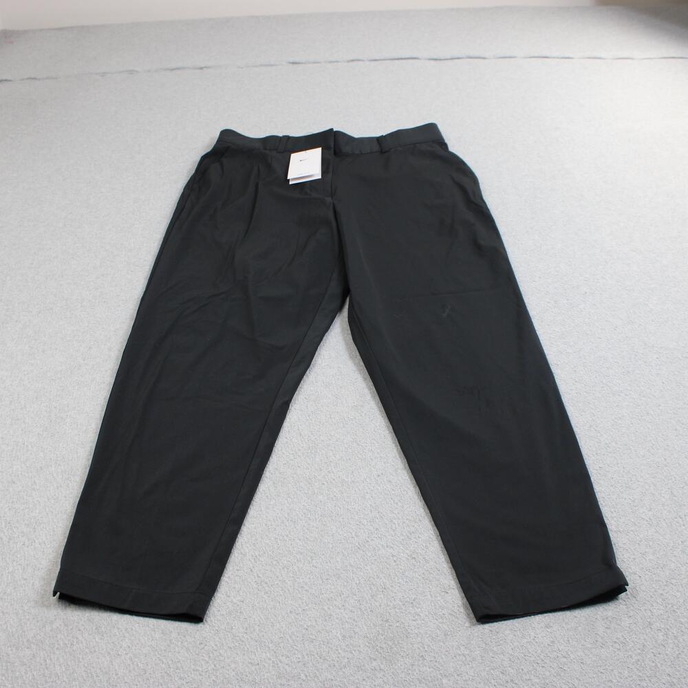 Nike Pants Womens Large Black Dri-FIT Golf Straight Ankle Lightweight Stretchy